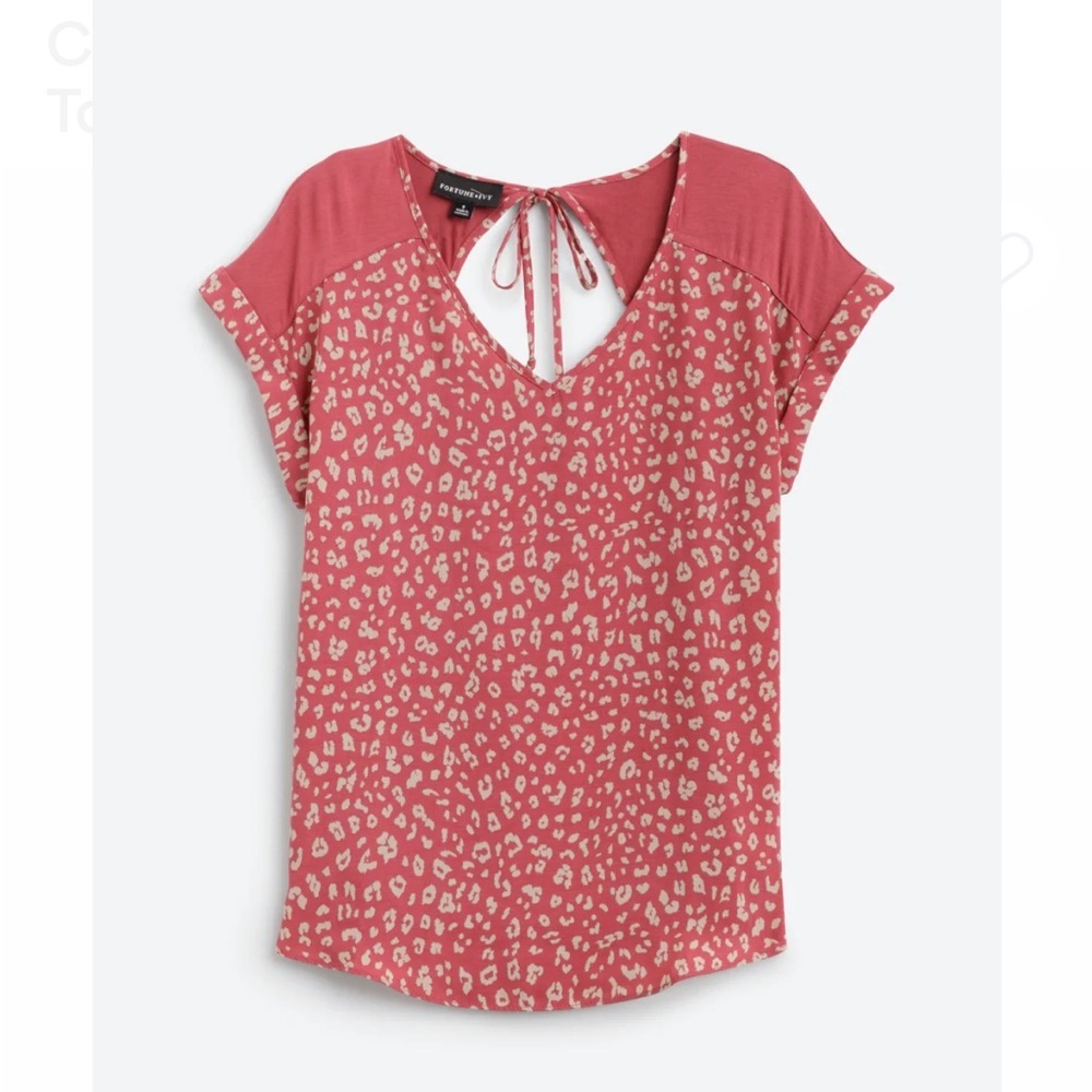 Patterned Pink Blouse